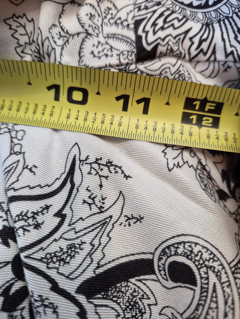 NWT Soft Surroundings Black and White Paisley Palazzo Pants, Size 10/12 (Med.) - Picture 9 of 13